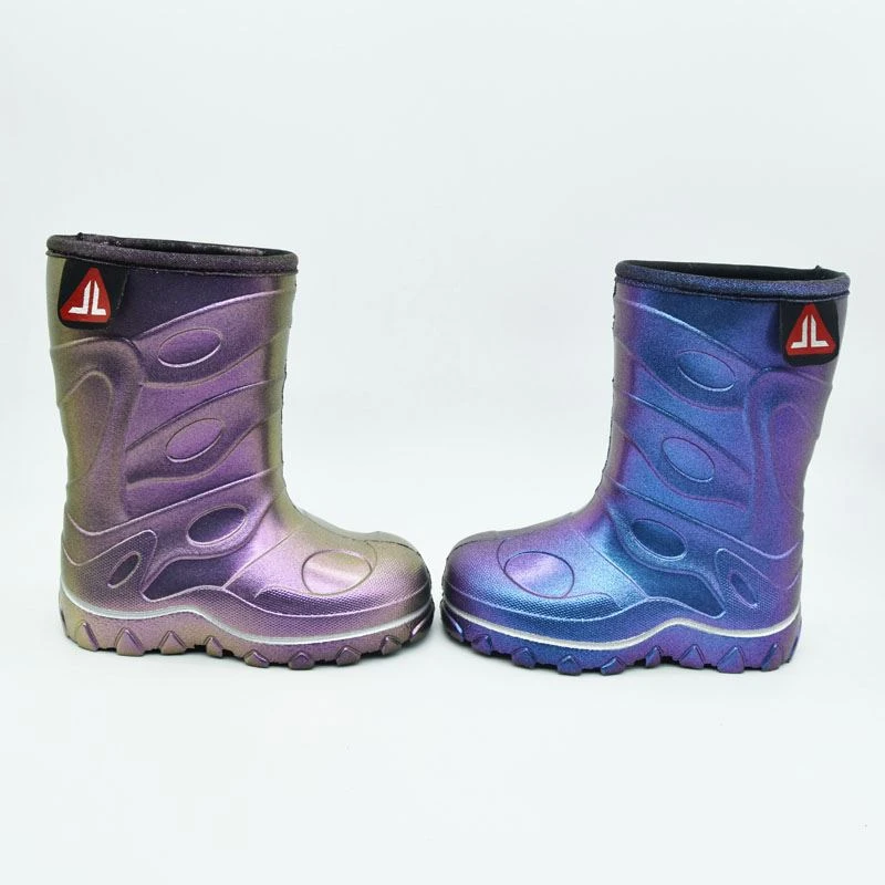 metal gradual change snow boots for kids