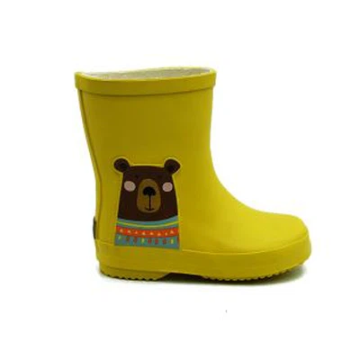 Detské žlté dažďové topánky