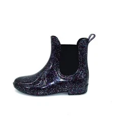 Červené členkové topánky z PVC