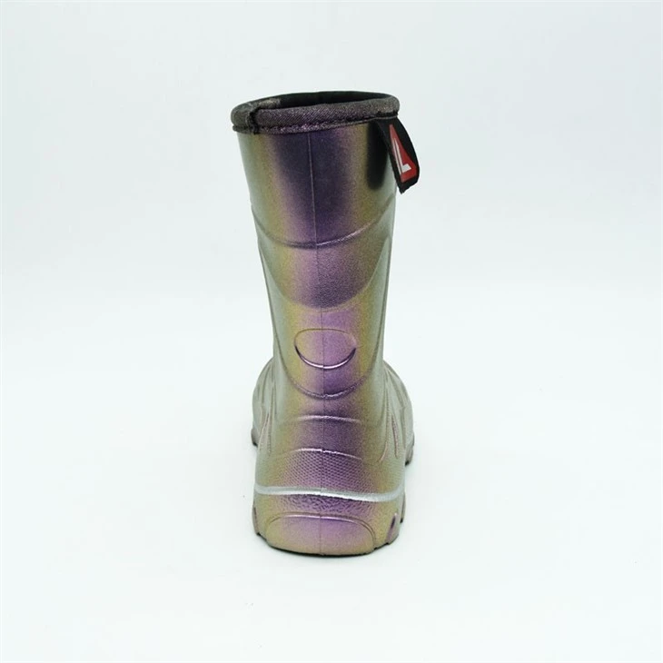 Metal Gradual Change Snow Boots For Kids
