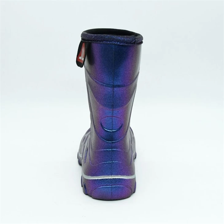 Metal Gradual Change Snow Boots For Kids